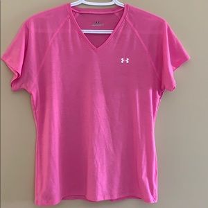 2 Under Armour tshirts- pink and blue